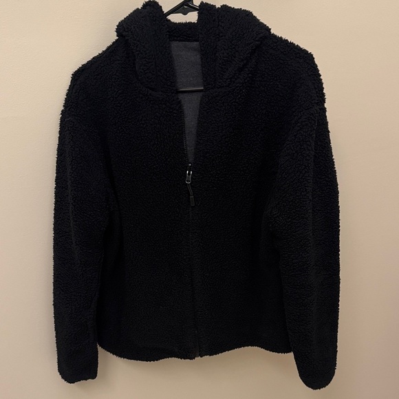 PINK Victoria's Secret Dark Gray Hoodie (reversible) - Picture 4 of 5